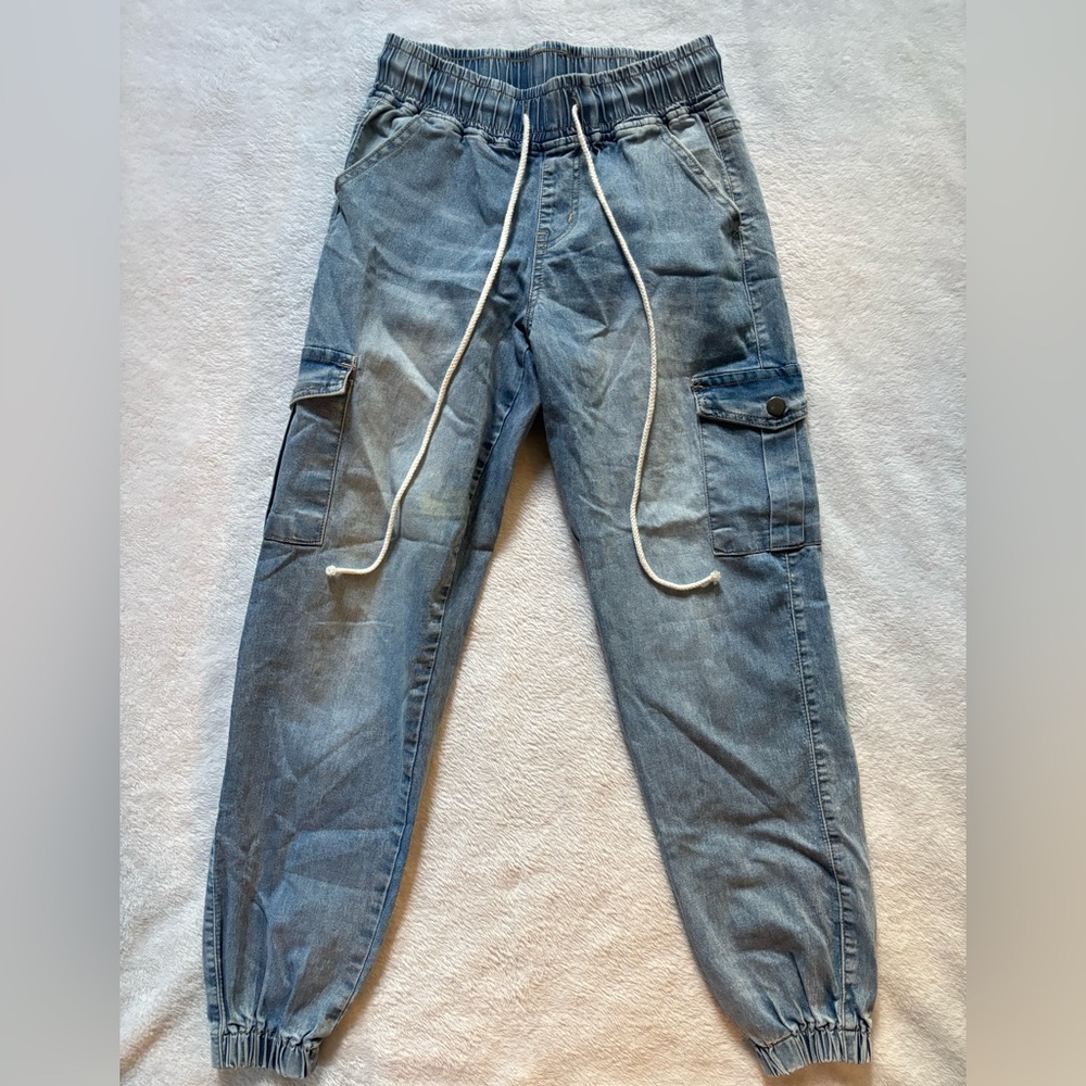 VIP Light Blue Cargo Pants for women